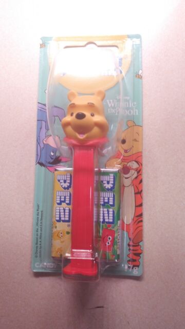 DISNEY WINNIE THE POOH PEZ DISPENSER WITH 2 PACKS OF TABLETS WINNIE THE POOH