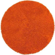 Chenille Shagadelic 3x3 Round Copper Home Decor Accent Area Rug