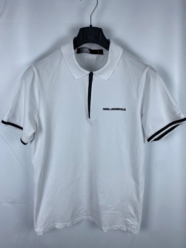 Karl Lagerfeld Men Zip Polo Tee size S