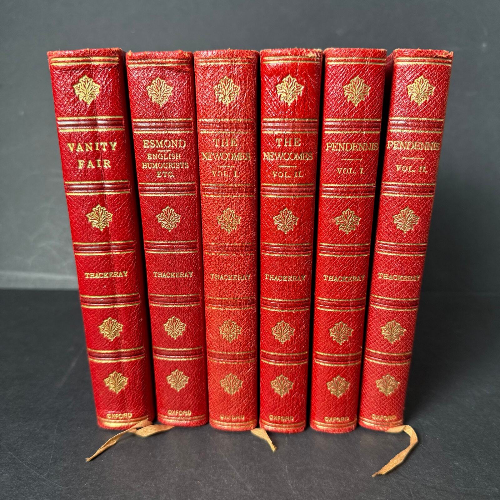 Oxford Press Thackeray Classics Set: 4 Beloved Novels Including Vanity Fair & Esmond – 6 Books