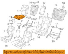 CHRYSLER OEM 17-18 Cherokee Rear Seat Components-Cushion Cover 5RA80DX9AE
