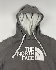 The North Face Half Dome Hoodie Logo Womens Medium Gray