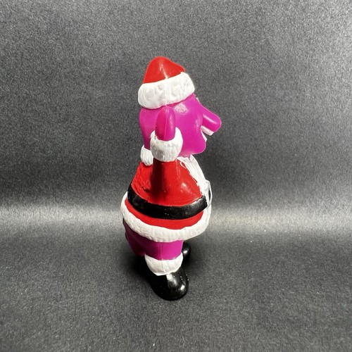 NOS Santa Barney Purple Dinosaur Figure Cake Topper Decoration Barny Claus - Picture 5 of 6