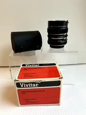 Minolta Vivitar Automatic Extension Tubes SR Mount  Case  & Box, Excellent cond.