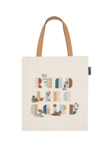 Read Like a Girl Canvas Tote Bag Out Of Print Book Cover Novelty Fashion New