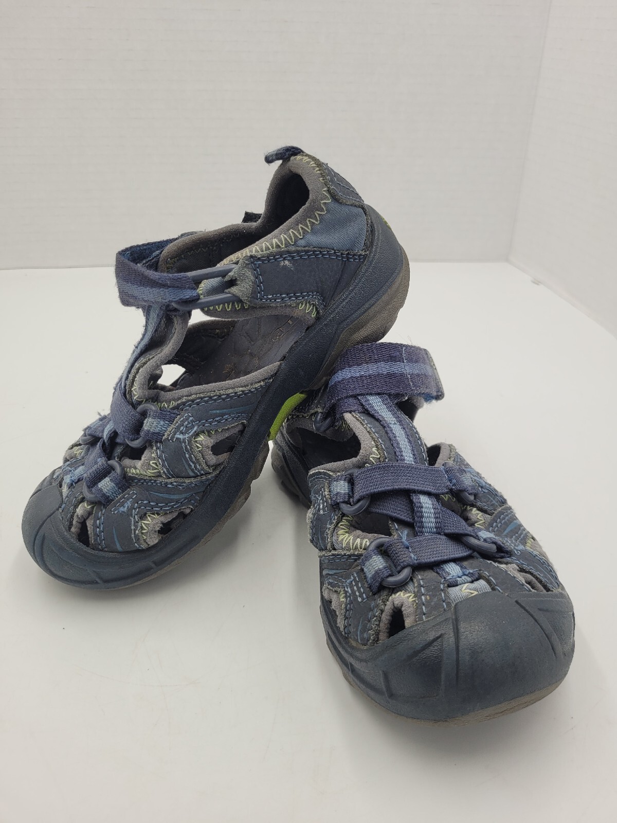Sandali Merrell Unisex Bambini 10 M Navy Idro Pelle Escursionismo Pescatore Acqua Gioventù