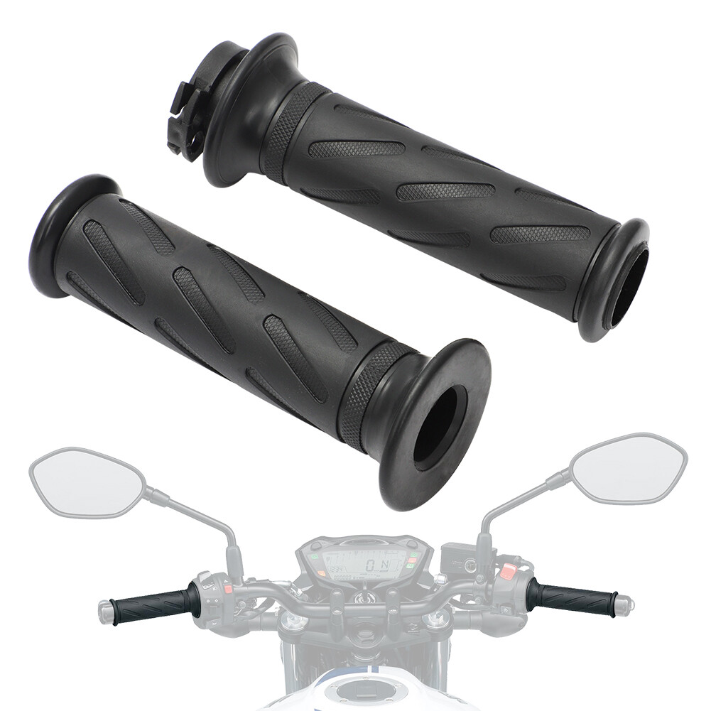 For Suzuki 2pcs Grips & Throttle Tube Set GSXR 600 750 1000 V
