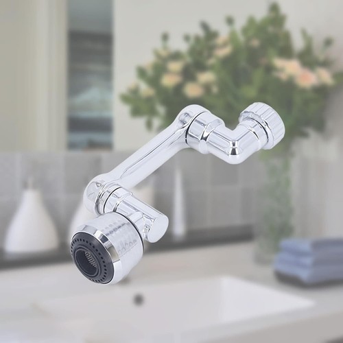 1080° Rotation Faucet Extender Aerator Splash Filter Tap Extend Water Nozzle 2X
