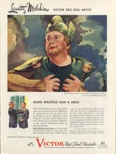 Lauritz Melchior for Victor Red Seal Records ad 1944