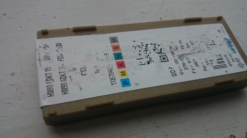 4 Iscar carbide milling inserts HM90 ADKT 1505PDR-HM IC830 ( 1505 PDR helimill - Picture 2 of 2