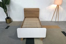 Big Furniture Warehouse Broughton Oak & White Single Bed Frame RRP £249.99