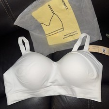 Truekind Daily Comfort Wirefree Shaper Bra White 2XL