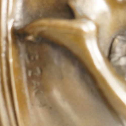 Statue Sexy Art Deco Stil Jugendstil Bronze Signiert Skulptur - Bild 9 von 10