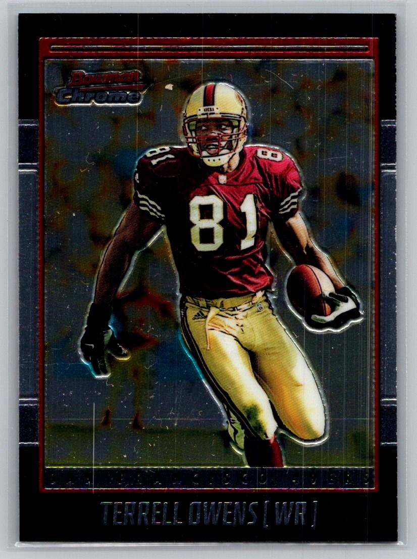 💎2001 Bowman Chrome Football #48 Terrell Owens - San Francisco 49ers💎