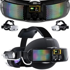 WOUNMTT Head Strap with 10000mAh Battery for Meta Quest 3/3S Transparent RGB