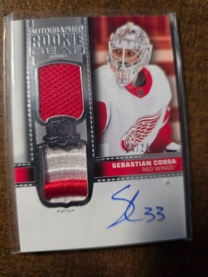 2024-25  UPPER DECK THE CUP SEBASTIAN COSSA AUTO ROOKIE GEAR JERSEY PATCH /24
