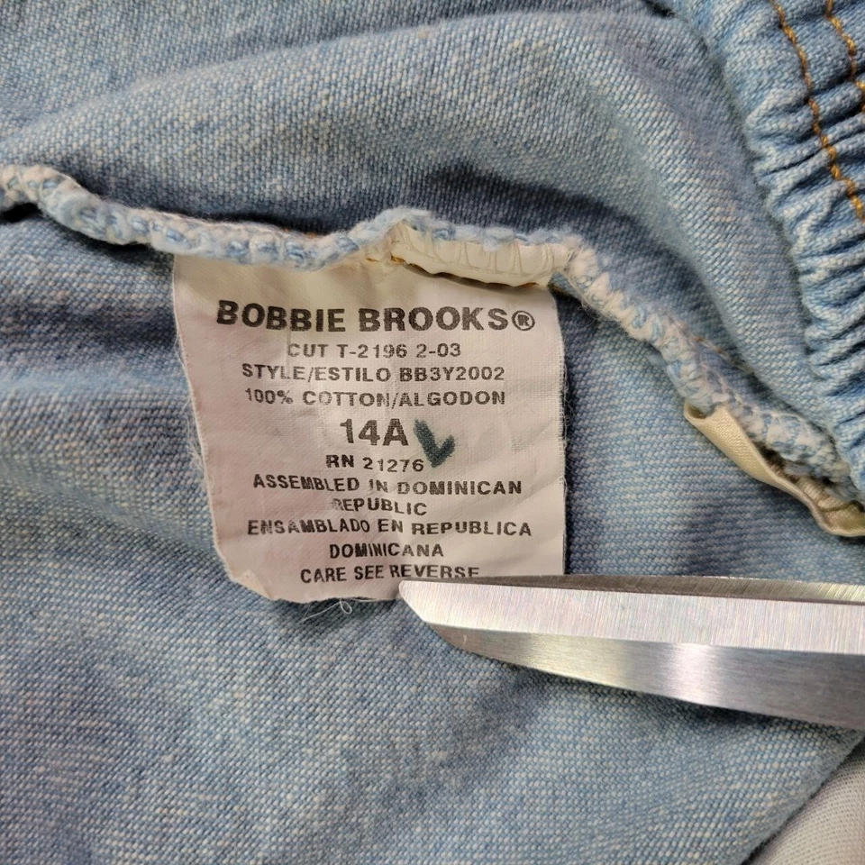 Pantalones de mezclilla para mujer Bobbie Brooks 14A azul lavado medio rectos informales Foto 3 de 4