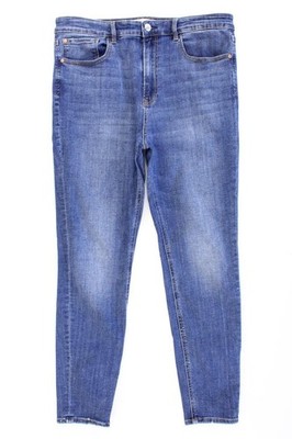 Stradivarius Skinny Jeans Skinny Jeans für Damen Gr. 44, XL blau aus Baumwolle