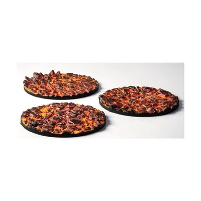 Gamers Grass Finished Bases Molten Lava - Round 50mm New