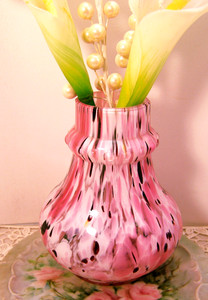 Murano Vase Pink | eBay
