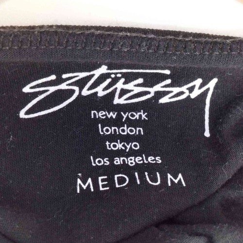 Stussy Logo Short Length Crew Neck T-shirt Women's Used BAZZ-0 - Picture 6 of 7