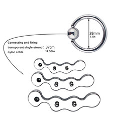 Penis Hollow Training Plug Stainless Steel Sounding Urethral Stretching Dilator