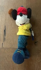 Vintage Mickey Mouse Golfer Plush 1990s Standing Retro Disney Collectible