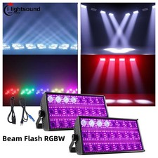 2pc BEAM FLASH 300W RGBW LED DMX Motion Strobe Light Panel DJ Stage strobe