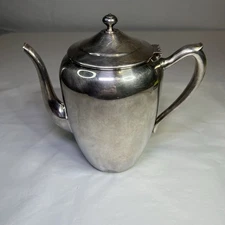 F.B. Rogers Silver Co VTG 1883 Tea Pot Silver over Copper Mark 2311