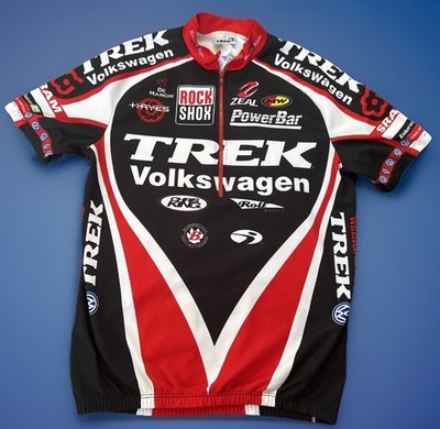 Vintage Trek Volkswagen Cycling Jersey Powerbar Rock Shox 