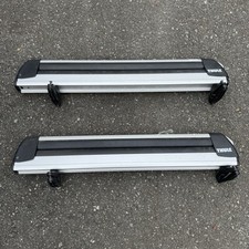 Pair Of 30 Thule Flat Top Rack Roof Rack Skis Snowboards With Keys And Locks. Pair Of 30 Thule Flat Top Rack Roof Rack Skis Snowboards With Keys And Locks.