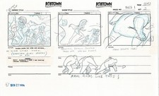 Jim Lee Wildc.a.t.s. Lot of 2 Animation Storyboards Nelvana 1994-5 E2-39