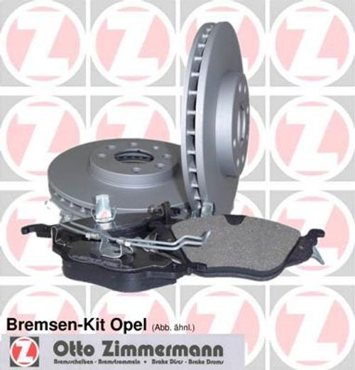 Zimmermann Bremsscheiben Ø280MM + BremsbelÄGe Vorne FÜR Opel Astra H Opel-image