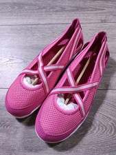 Lands End Water Shoes Big Girls Size 2 Pink Mary Jane Summer Beach Lake Pool