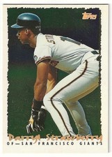 1995 Topps DARRYL STRAWBERRY Insert CYBERSTATS Parallel Card GIANTS