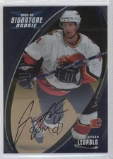 2002-03 ITG Be A Player Signature Series Jordan Leopold #195 Rookie Auto RC 2a8