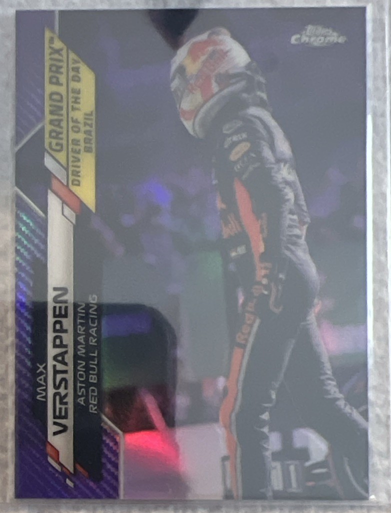 2020 Topps Chrome F1 Max Verstappen Purple Refractor 086/399 #173