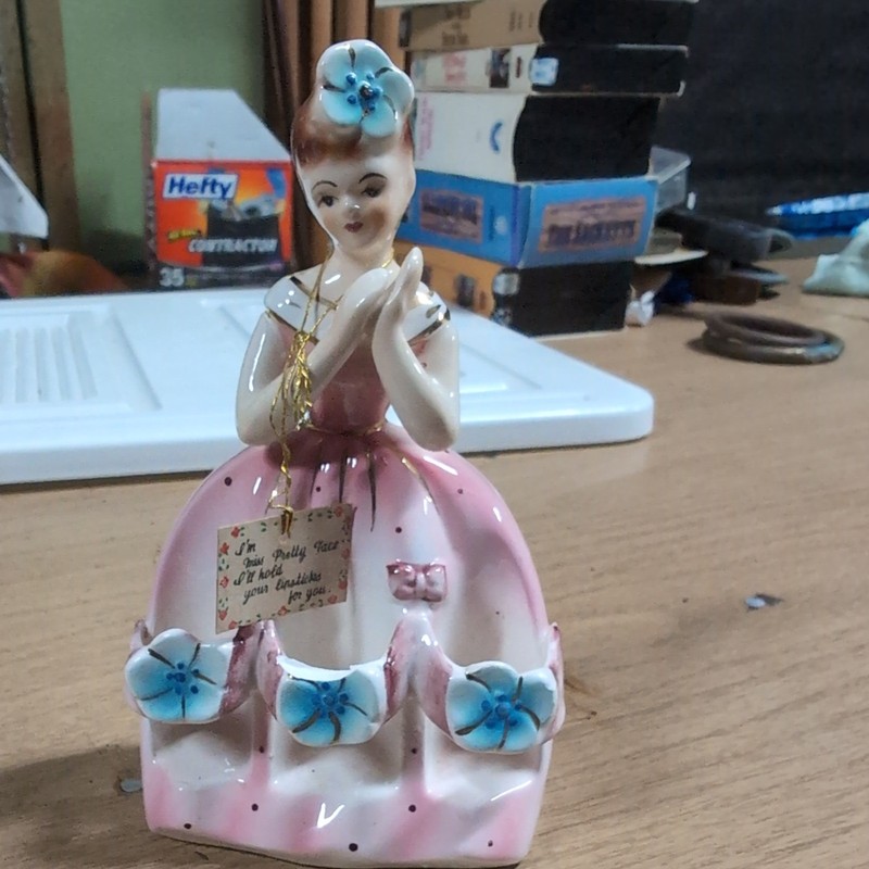 Vintage Lipstick Holder, Miss Pretty Face, Shafford Japan See Description Please