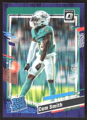 869L 2023 Donruss Optic #268 Cam Smith Purple Shock