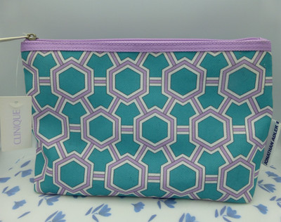 Clinique Jonathan Adler Blau Make up | Kulturbeutel | Kosmetiktasche Neu Mit Etikett