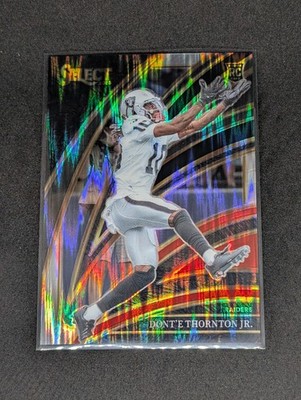 Dont'e Thornton Jr. 2025 Panini Select - Club Level #206 Black & Red Shock Prizm