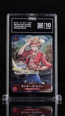 PSA10 PROMOS LUFFY CHAMPIONSHIP SET ルフィ Monkey D. Luffy P-001 P Championship Set Promo - ONE PIECE P-001