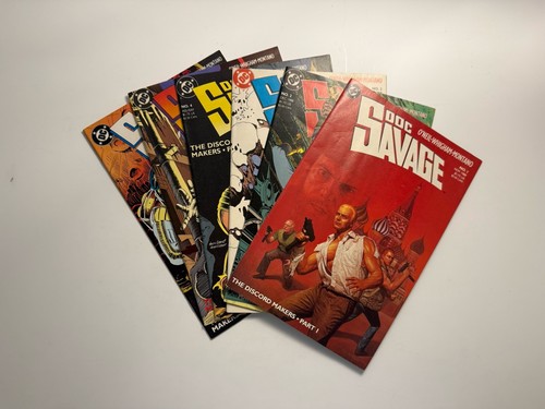 Doc Savage: The Discord Makers #1-6 Complete 6 Issue Set (1988, DC) VF