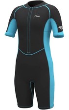 Hevto Kid 13 Wetsuit Shorty 2mm Neoprene Thermal Wet Suit Front Zip Snorkle Surf