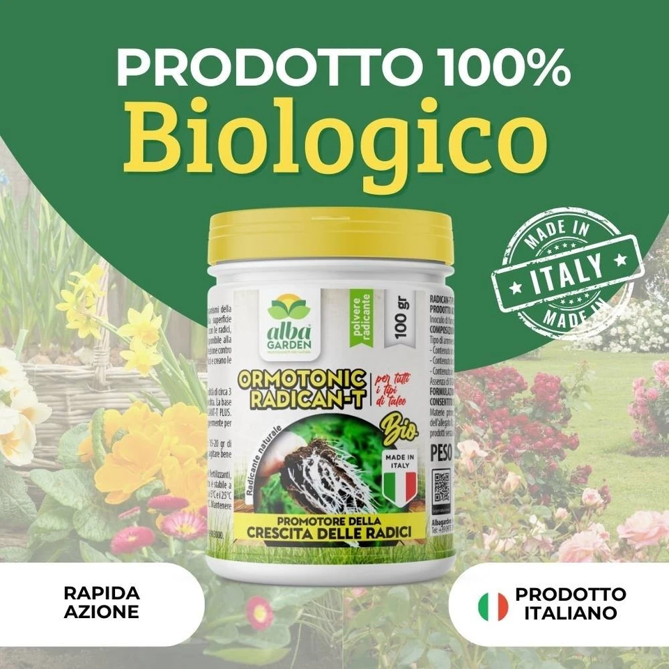 Ormone Radicante per Sviluppo Crescita Radici Talee Piante Verdi Polvere 100 gr - Immagine 2 di 4