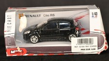 Renault Clio RS Black 1:43 Diecast Mondo Motors in box