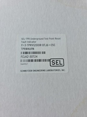 Schweitzer Engineering SEL-TPR Underground Test Point Reset Fault Indicator 3PH