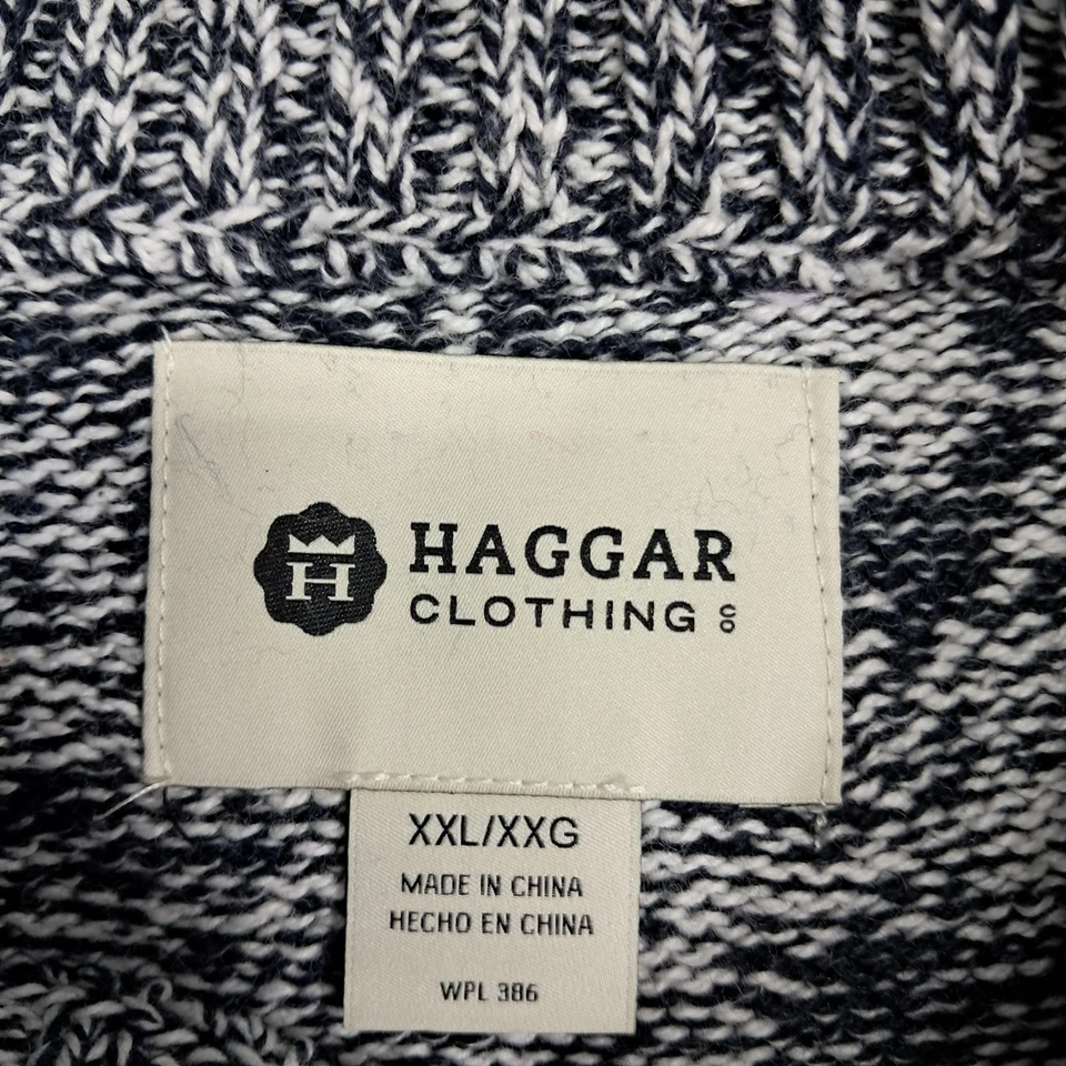Suéter a rayas negro Haggar Clothing para hombre 2X-grande Foto 3 de 4
