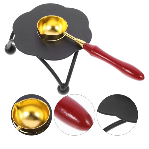 1 Set of Wax Melting Tool Kit Seal Wax Stove Furnace Tool Wax Seal Warmer and - Picture 11 of 12