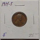 1914-S Lincoln Cent Fine Condition BR